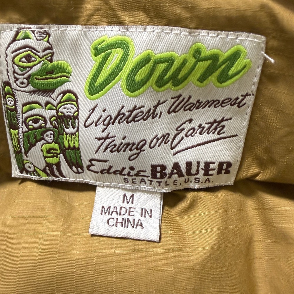 Eddie Bauer Yukon 1942 Reissue Gray Goose Down Vest Wms Medium Wool Blend EB550 - Picture 2 of 11